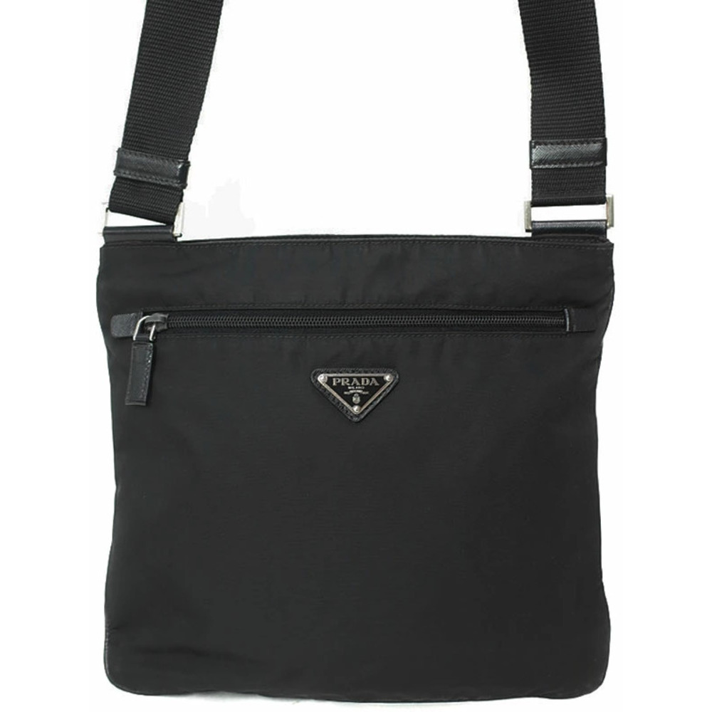 Prada Tessuto shoulder Crossbody bag black
